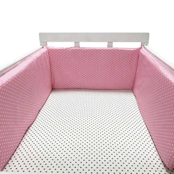 Protector de cuna Chichonera Para Bebe, Barrera de Cama de Algodón Para recien nacidos, cojeo de trenza, CUNA Para El Bebe,50*30 - 1