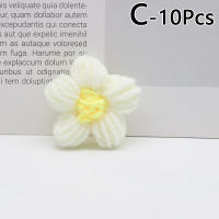 10Pcs Pétalos De Flor De Algodón Maternado Artificial Para Tejer Manualmente Patch De Ropa Y Decoración De Costura Estilo Rosa - details 2
