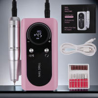 Máquina De Uñas Eléctrica Recargable 45000RPM Con Conector USB Set De Perforación Para Esmalte Remover Y Manicura a Bajo Ruido Colores Disponibles: Blanco / Rosa / Brillante - details 1