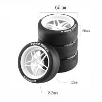 4pcs Ruedas Y Hub Para Coche De Control Remoto Rally Sin Limites Para Coches RC 1/10 HSP Wltoys 144001 124018 124019 124017 - details 14