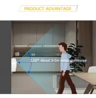Luz Nocturna Con Sensor De Movimiento Y Sensor De Atardecer a Día Mini LED Luz Nocturna Ajustable De Brillo Para Baño Pasillo - details 3