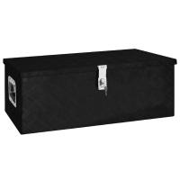 vidaXL Caja de Almacenaje de Aluminio Herramienta Vehículo Accesorio Color Negro,  Plateado, y mas - details 0