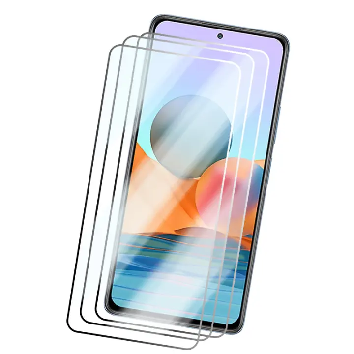 3PCS Protector De Pantalla De Vidrio Templado Para Redmi Note 10 12 11 9 8 7 pro plus 5G 11S 10S 9S 9T 8T Compatible Con Redmi 10C 10 9A 9C - 1