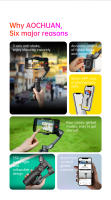 AOCHUAN 3-Axis Handheld Gimbal Stabilizador SmartXE Para Smartphone Compatible Con iPhone Android Con Rastreo De Rostro AI Vlog TikTok - details 6