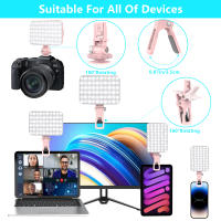 Luz De Rellenado LED Recargable Con Clip Para Videoconferencia Y Autoceño Compatible Con iPhone Android iPad Y Laptop Ideal Para Maquillaje TikTok Vlog - details 2