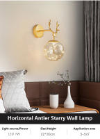 Lámpara De Pared LED Moderna IRALAN Con Estilo De Estrella En Vidrio Para Decoración De Habitación Estudio Sala De Estar Luz Doméstica - details 3