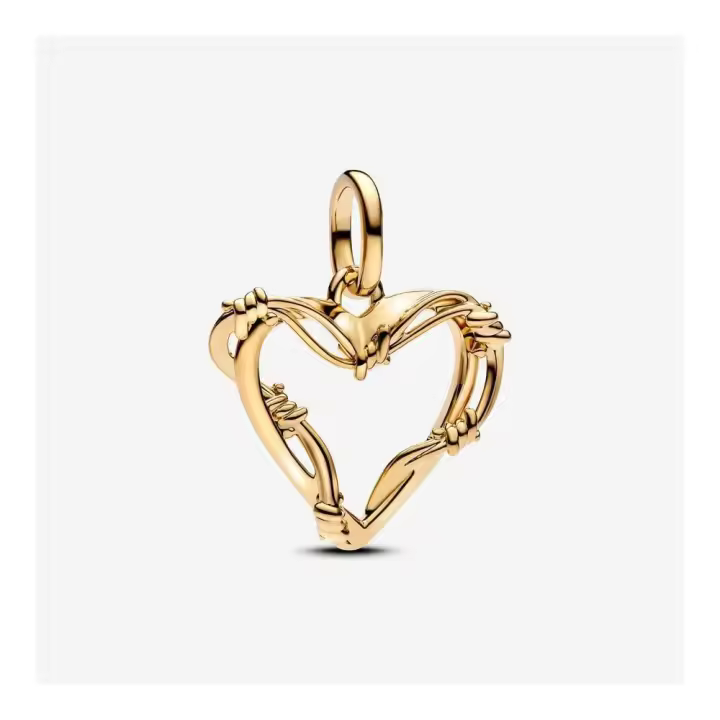 762526C00 - Charm Colgante Corazón de Alambre en Oro de 14k | Pandora 762526C00 PANDORA Raíz Novedades Joyas de Plata Joyas Pandora MUJER inicio Charm Pandora Colgantes de Plata Mujer Pandora Original - 1