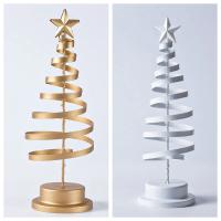 Lámpara De Navidad Creativa Con Estrella De Espiral Metálica Para Decoración De Hogar Y Sala De Estar Iluminación Nocturna Con Luces De Árbol Y Fantasmas - details 9