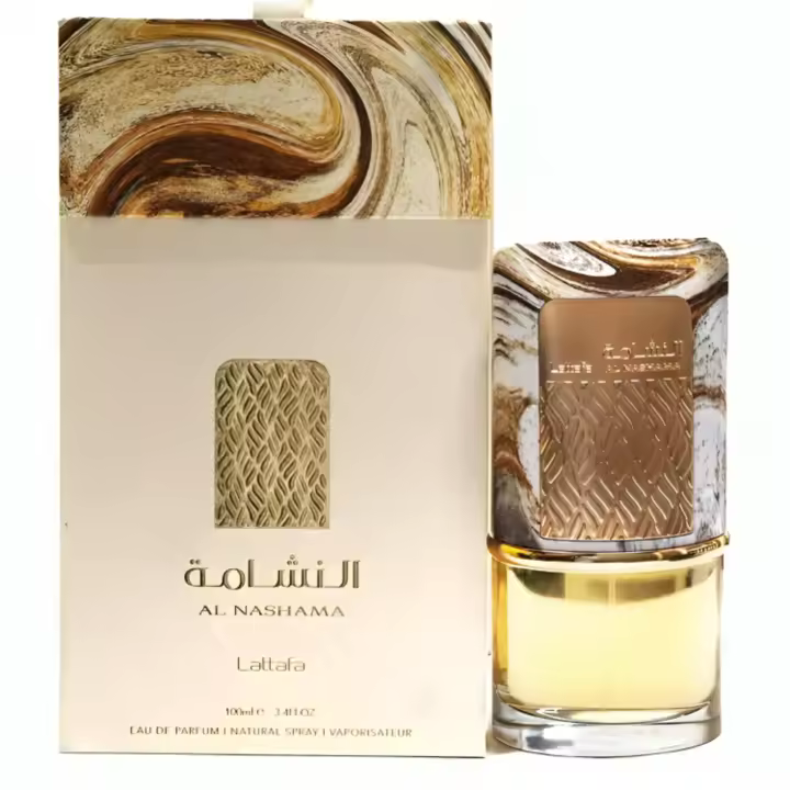 Al NASHAMA GOLD LATTAFA Perfume Árabe EAU Unisex 100ML - 1
