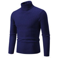 (Mejor) Hombres suéter de cuello alto Color sólido Lana Casual Invierno Chaqueta caliente Deporte suéter de cuello alto - details 9