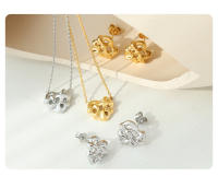 Encanto Collar de pendientes  para mujer, joyería impermeable de alta calidad, elegante y Simple，Collar con colgante de moda delicado joyería delicada plateada - details 9