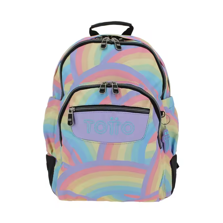Totto Mochila escolar  Rayol  -Dimensiones:33 x 44 x 13.5 cm-Material: Poliester reciclado - 1