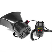 Alarma De Coche Con 7 Sonidos Altavoz Fuerte 12V Sirena Air Horn Megáfono Bocina Policia Firemen 110DB Para Camión - details 3