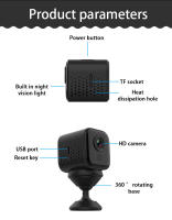 Cámara Mini IP 1080P HD Wireless WiFi Con Detección De Movimiento Cámara Inteligente Para Seguridad Infantil En El Hogar - details 10