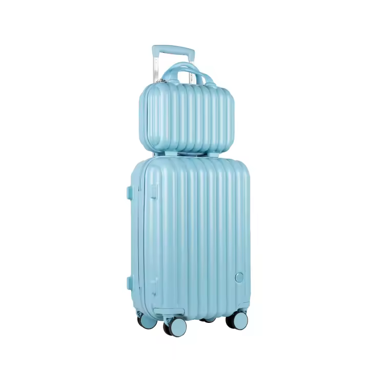 S7 STAR Juego de 2 maletas de viaje, Báscula de equipaje, Carcasa Ligera de PC, Asa con bloqueo a 3 alturas,Maleta grande, mediana y de cabina con un neceser,Trolleys,Ruedas Silenciosas Giratorias, Cerraduras de combinación,Múltiples opciones - 1