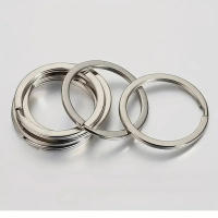 Anillos De Línea Planos Y Rotundos Para Llaves 20 Piezas 1.5x20mm Aleación De Metal Para Fabricación De Joyas DIY Y Accesorios De Llaveros - details 3