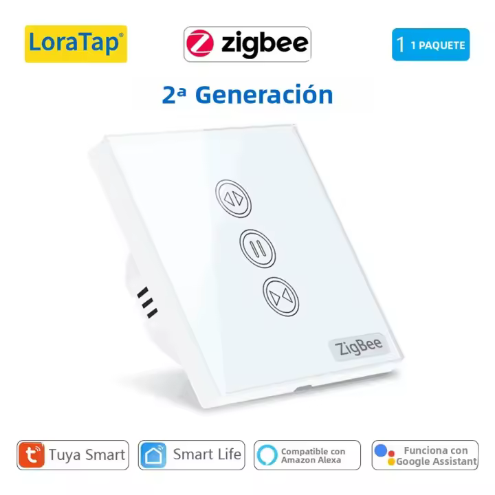 Interruptor De Cortina Inteligente Tuya ZigBee 3.0 Para Rollos Motor Eléctrico Google Home Alexa MQTTa Echo Control De Voz DIY - 1