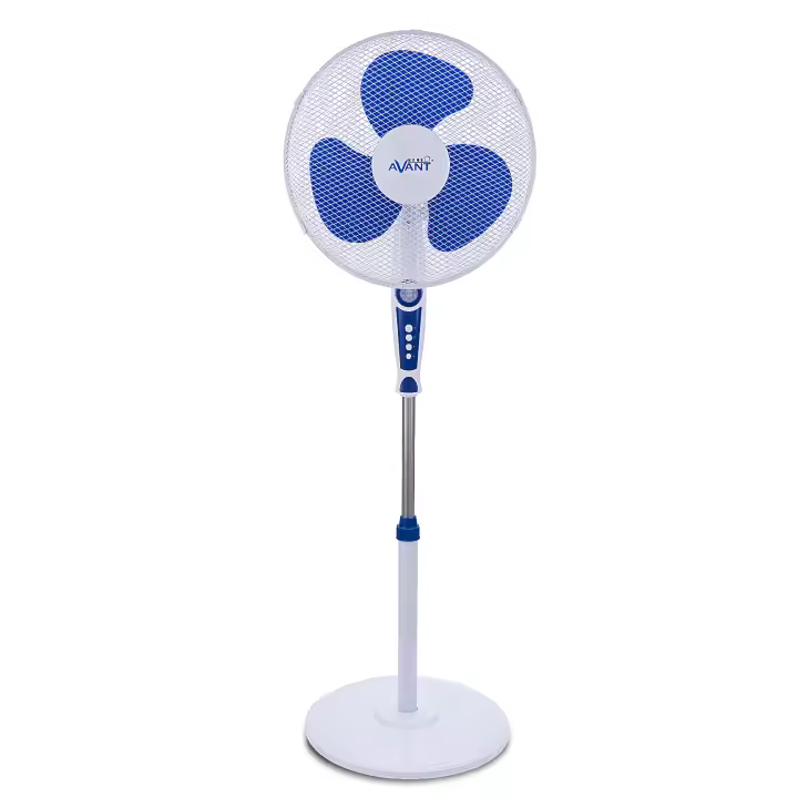 Avant Ventilador de pie Ventilador Oscilante 45W con 3 velocidades  Altura regulable  Ventilador con Rejilla de nido de abeja  Altura 40cm  Base redonda. - 1