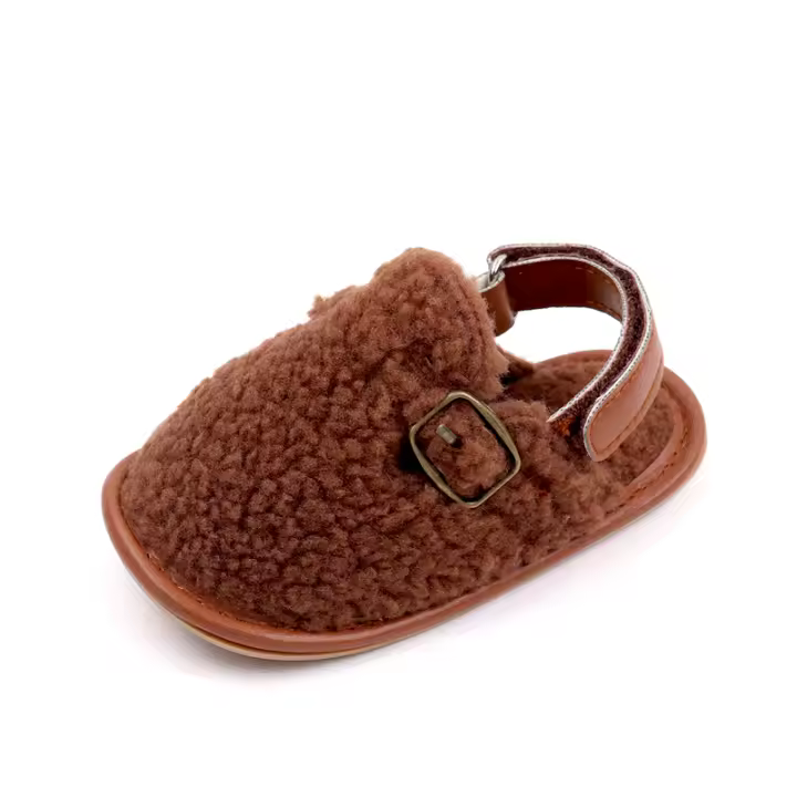 Zapatos De Bebé De Algodón Suave Y Plush Para Invierno Y Otoño Comodidad Para Prewalking 0-18 Meses Niño O Niña Fashion Antideslizantes - 1