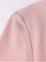 Nuevo Asia Mujer Conjunto De Dos Piezas Rosa Ribbed Tejido Con Top De Manga Larga Y Falda Maxi Espalda Descubierta Estilo Elegante Para Fiesta Y Club - details 8