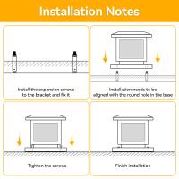 Lámpara Solar LED De Pared Impermeable Con Control Remoto Para Decoración De Jardín Camino Y Valla Luz De Vela Solar Moderna - details 7