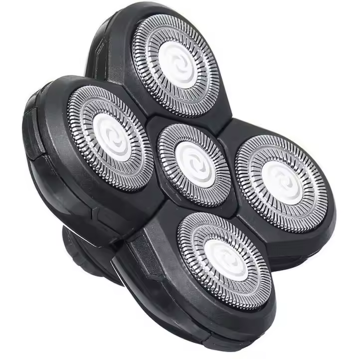Afeitadora Rasuradora Cabezales 5 Cabezales Barba Herramienta Recambio Cuchilla Eléctrico Cuchilla Afeitadora Cabeza para Cabeza Y Rostro - Negro, Free Size - 1