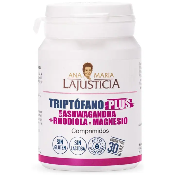 Ana Maria Lajusticia Triptófano Plus Con Ashwagandha + Rhodiola Y Magnesio 60Comp - 1