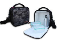 ECODE Bolsa térmica isotérmica porta alimentos modelo Deluxe con 2 Recipientes herméticos (350 y 600 ml) y termo aluminio (300ml) Eco-De - details 0