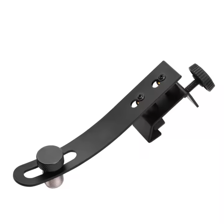 Pinza De Micrófono Ajustable Para Batería Con Ranura Y Engrosamiento Antivibración Accesorio Musical De Calidad Superior - 1