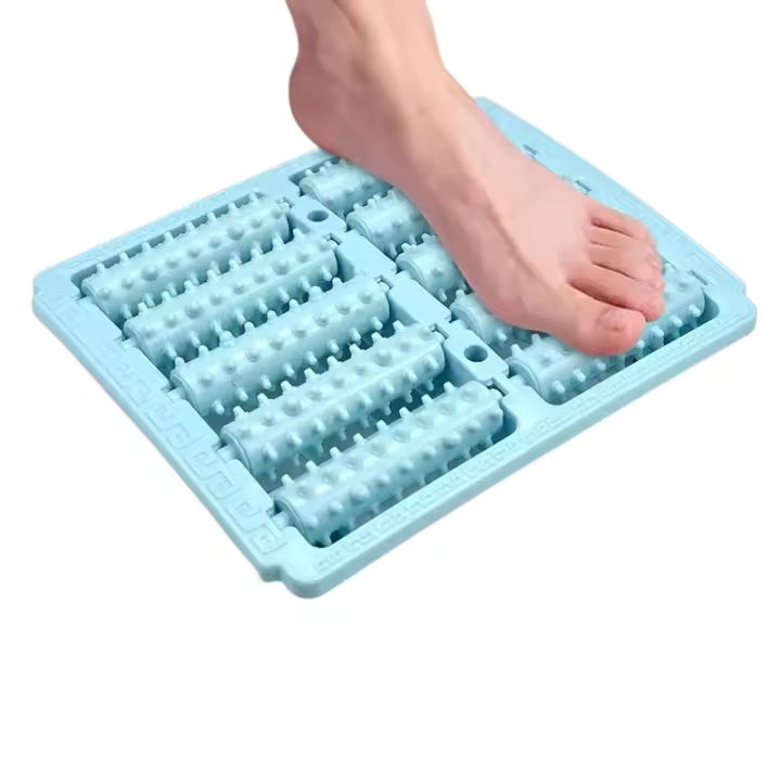 HOGARISIMO Masajeador de Pies de plastico, Masajeador Pies con Doble Rodillo, Reflexologia Podal, Rodillo  para Masaje ,26CM*21.5CM - 1