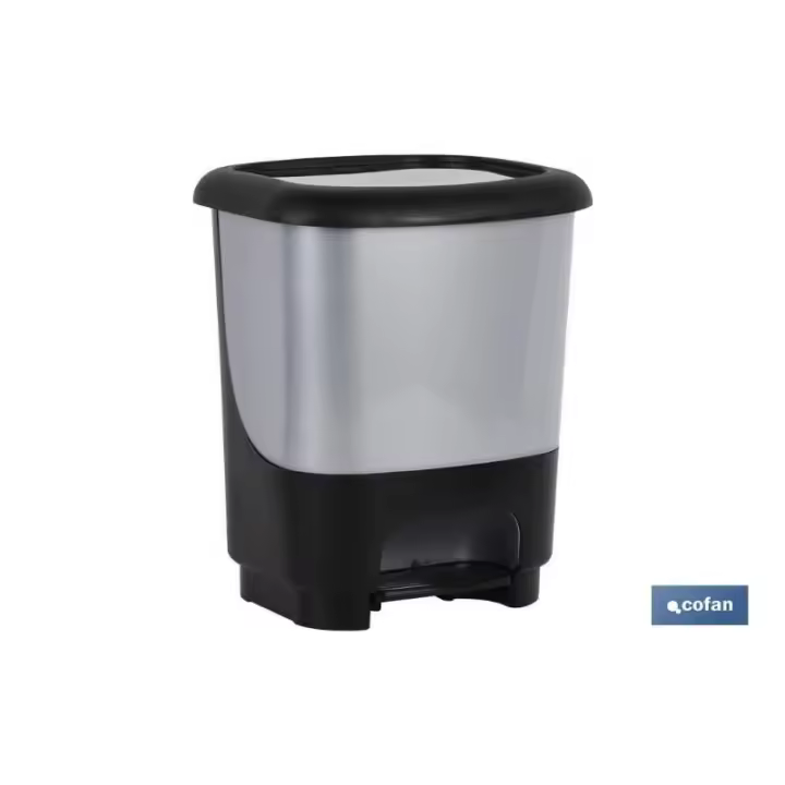 Cubo pedal class gris 10 l - 1