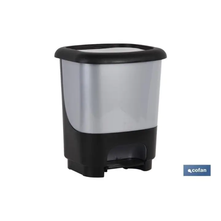 Cubo pedal class gris 10 l - 1