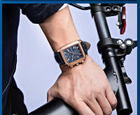 Reloj De Pulsera Deportivo Militar MEGIR Para Hombre Cronógrafo Cuarzo Rectangular Correa De Cuero Resistente Al Agua Y Shock - details 18