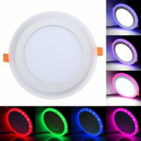 Lámpara Panel LED De Techo Revestido 6W 9W 16W 24W Luz Baja Azul Y Blanco Para Decoración Del Hogar Redonda Y Cuadrada - details 8