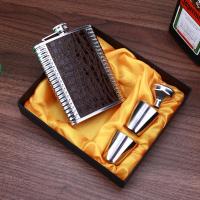 Flasque De Acero Inoxidable 8oz Con Bolsillo Para Bebidas Alcohólicas Y Vino Regalo Para Hombres Viaje Y Turismo Con Caja - details 0