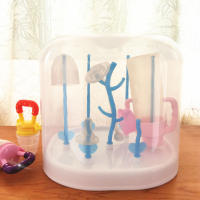 Estante De Secado Para Botellas De Bebé Y Accesorios Forma De Árbol Soporte Para Tazas De Alimentación Quita Y Coloca Organizador De Espacio - details 0