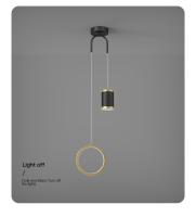 Lámpara Colgante LED Moderna Para Habitación Estilo Estelar Luna Y Estrella Iluminación Pendente Para Dormitorio Decoración De La Cama - details 12