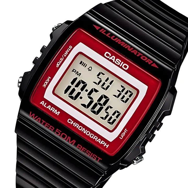 Reloj Casio digital W-215H-1A2 Alarm Chronograph - 1