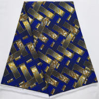Tela De Estilo Nigéria Ghana Poliéster De Alta Calidad 6 Yardas 2025 Real Ankara Wax Lace Para Vestido De Fiesta Para Mujeres - details 8