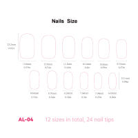 Kit De Uñas Postizas De Presión Para Mujeres Y Niñas 24 Piezas Juego De Uñas Postizas Cortas Cuadradas Con Diseño De Flores Geométricas Y Brillo Moda Oficina - details 7