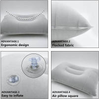 Almohada De Viaje Inflable Para Camping Y Senderismo Soporte De Cuello Cintura Lumbar Para Descanso En Casa Y Oficina - details 1