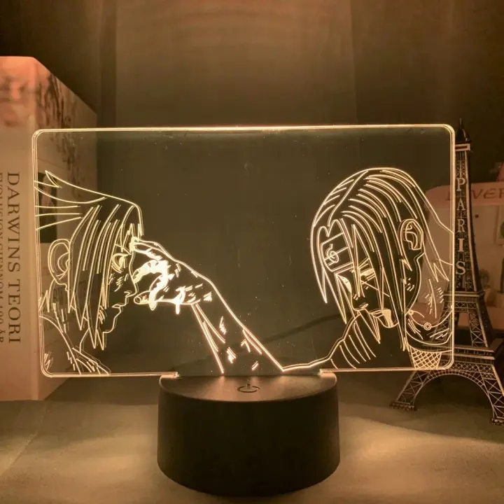 Lámpara Nocturna 3D Anime Naruto Figura De Team 4 Shisui Uchiha Madara Luminosa En Acrílico Regalo De Navidad Para Niños Y Niñas - 1