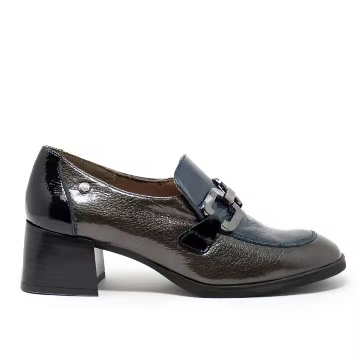 SAMBORI 4450 Mocasines y náuticos mujer 29768 23I MOCASIN ADORNO ESTRIBO ANTRACITA MULTI - 1