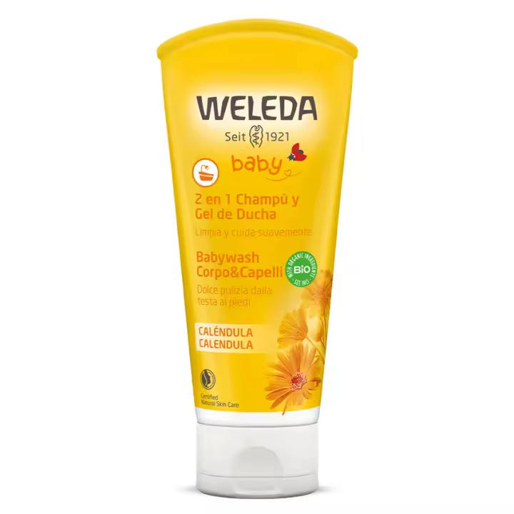 Weleda Champú y Gel  de Caléndula Bebé 200 ml - 1