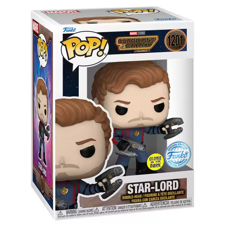 Figura Pop Marvel Guardianes De La Galaxia Star-Lord Exclusi-Figura de Vinilo Coleccionable - Idea de Regalo- Mercancia Oficial - Juguetes para Niños y Adultos - Movies Fans - Muñeco para Coleccionistas y Exposición - 1