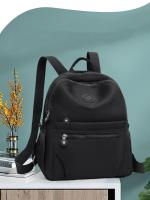 Mochila De Nylon De Color Sólido Ligera Para Viajes Y Escuela Mochila Casual Para Trabajo Y Viajes Puede Colgarse En Maleta - details 0