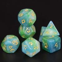 Juego De Dados Poliedros DND 7 Piezas Acrílico Colores Mezclados Y Brillo Juegos De Mesa RPG Souvenir Entretenimiento - details 17