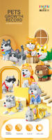 Kit De Bloques De Construcción Para Niños Con Modelo De Mascotas Lindas Corgi Shiba Inu Husky Y Gato Azul Mini Bricks Decoración De Escritorio Regalos De Fiestas DIY - details 0