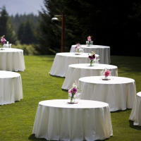 Mantel Redondo De Seda Blanca Para Bodas Y Fiestas Cubierta Transparente Brillante Y Suave Para Restaurante Banquete Decoraciones - details 10