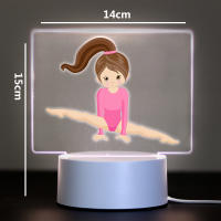 Lámpara De Ilusión 3D Para Habitación De Niñas Deportivas Decoración De Dormitorio Regalo De Cumpleaños Luz Nocturna Infantil - details 4